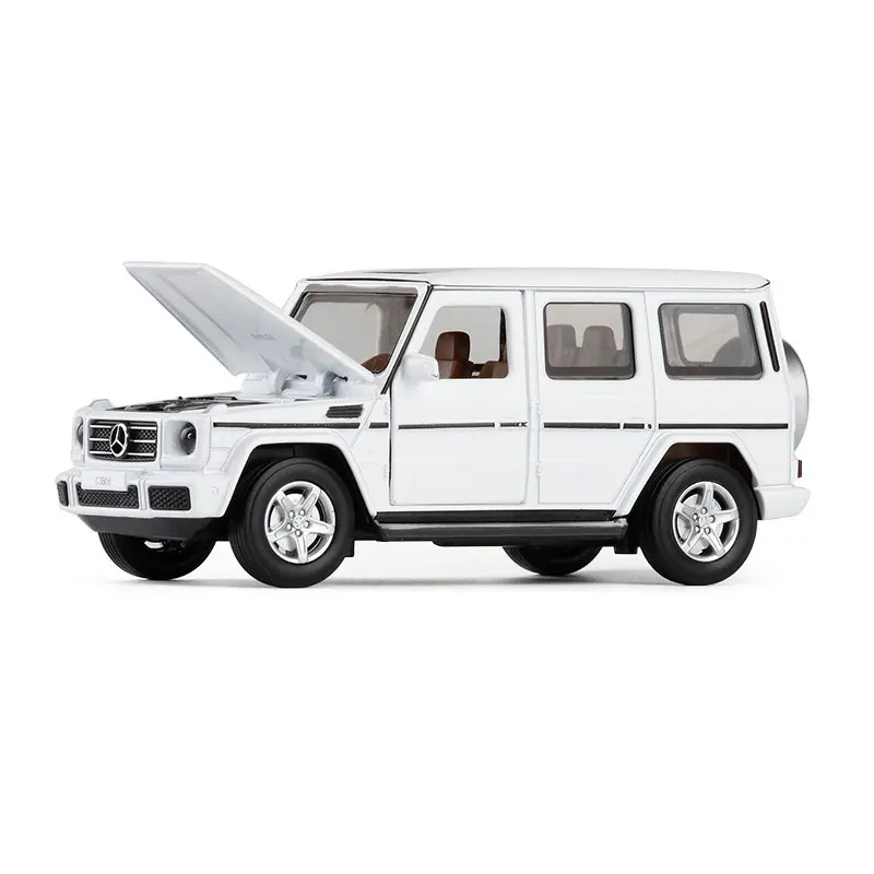 1:32 Mercedes-Benz G350d Legierung Automodell mit Pull-Back-Sound Licht Geschenk Sammlung Druckguss Spielzeug Modell