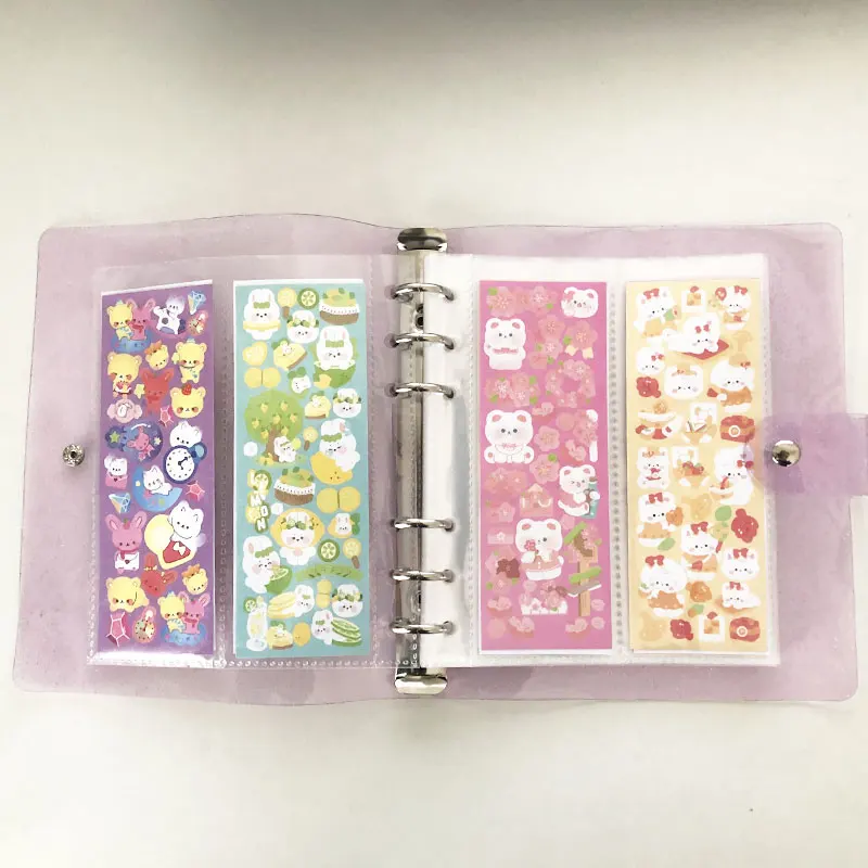 100 Grid Album Storage Book For Decorative Kawaii Album Stickers  Collecting Tools Gather Decal Transparent Organizer  Notebook