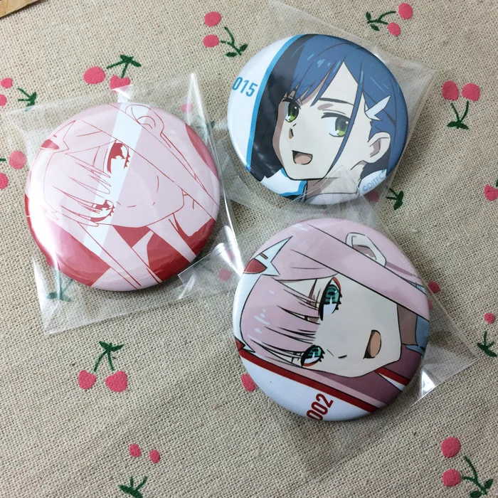 Zero Two Hiro Ichigo Goro Miku Zorome Kokoro Mit Suru Ikuno HD Pattern Costumes Badge Animation Derivatives Stationery Kid Gifts