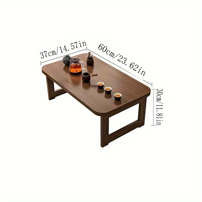 Image of Stilvoller, tragbarer Klapptisch mit Bambusplatte und Holzrahmen – perfekt für kleine Räume. Eine praktische, dezente Option