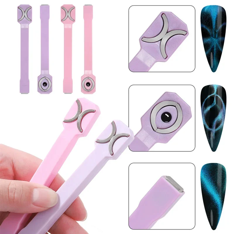 New Multi-function Magnet Cat's Eye Powerful Magnet 5 in 1 Nail Tool Double-ended Magnetic Gel Magnet Attraction Magnetic Sticks