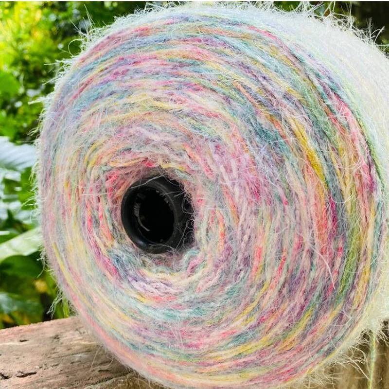 500g/lot Fancy Tube yarn hand knitting Crocheting feather yarn to knit Crochet hallow yarn Knittted Threads DIY line handmake