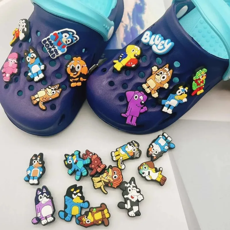 Bluey Bingo Shoe Charms Buckle Garden Clogs Decoration Sandals Anime Cartoon Slippers Accessories Children Girl Birthday Gift