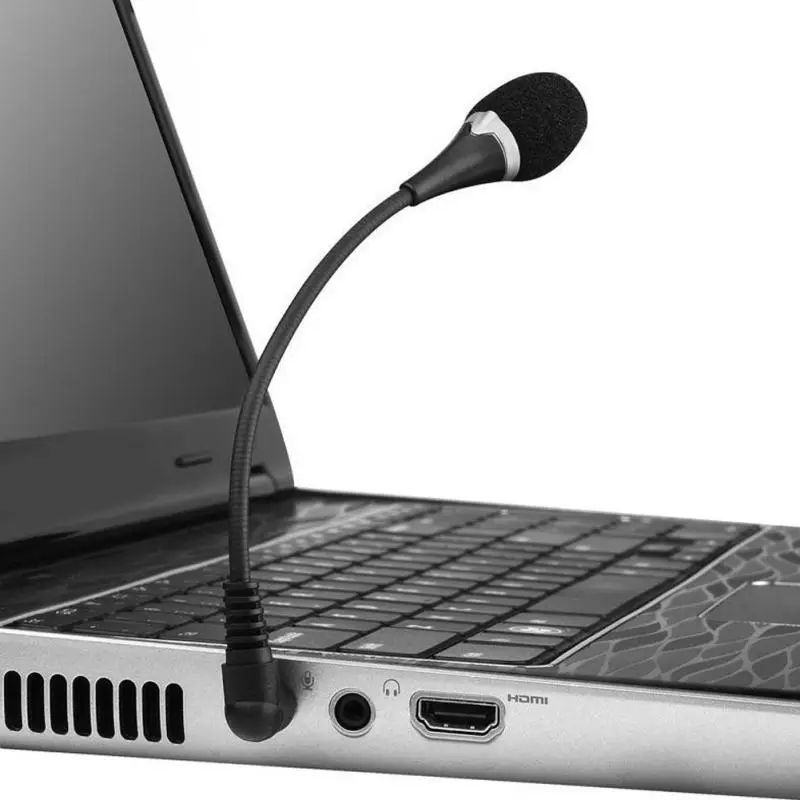 

Microphones for Mobile Phone Laptop Tablet Can Twist Rod Microphones for Conference Video Chat with 3.5mm External Microphone