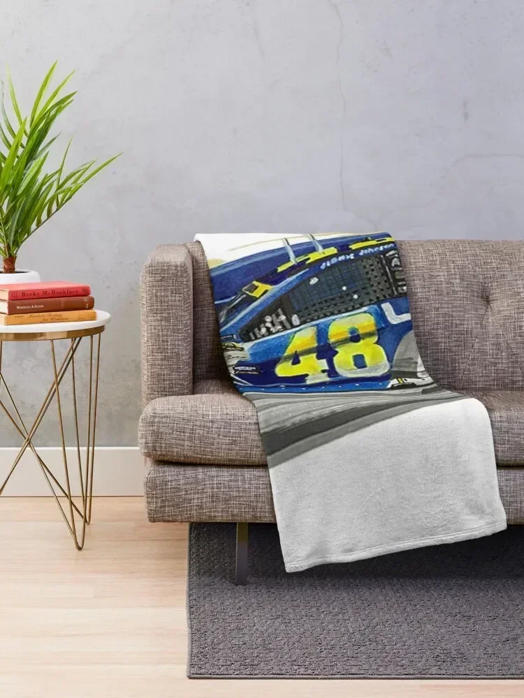 Jimmie Johnson Throw Blanket for sofa christmas gifts Warm Blankets