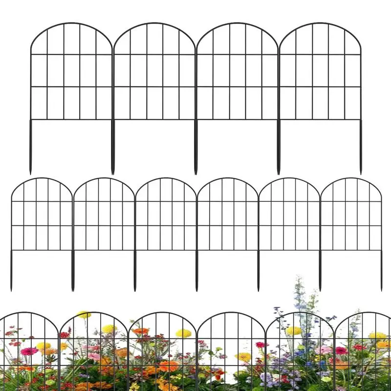 

Decorative Garden Fence Bendable Outdoor Rustproof Landscape Wire Border Folding Patio Fences Flower Bed Fencing Barrier Decors