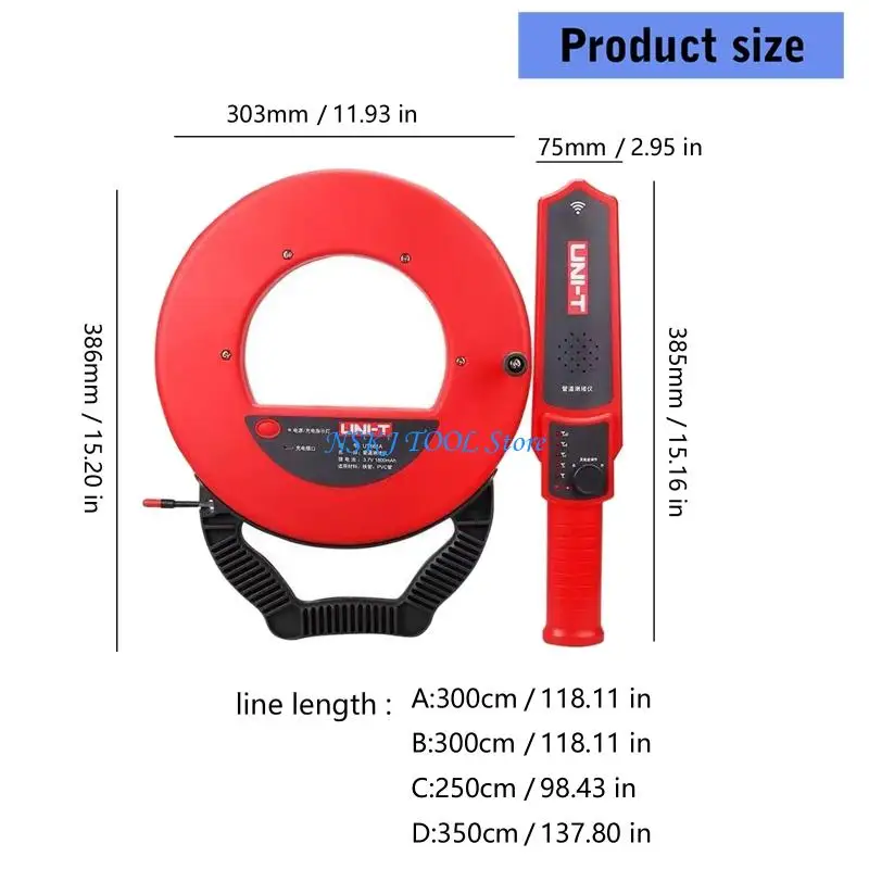 L8RC Muur Ijzeren Pijp Verstoppingsdetector Diagnostisch Hulpmiddel Scanner Pijpleiding Blokkeren