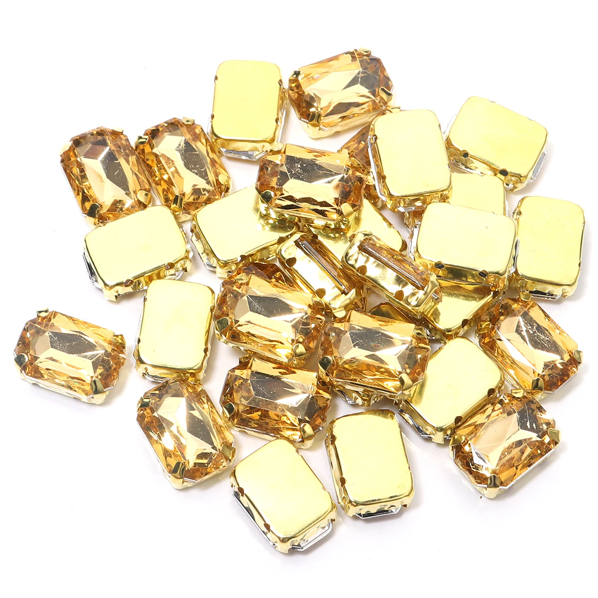 Stainless Rhinestone Gold Claw Beads for Crafts