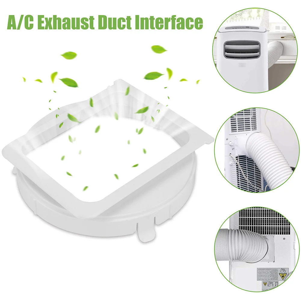 1pc Exhaust Duct Interface For Portable Air Conditioner A/C Hose Tube Pipe Connector Improve Efficiency Cooling Air Conditioners