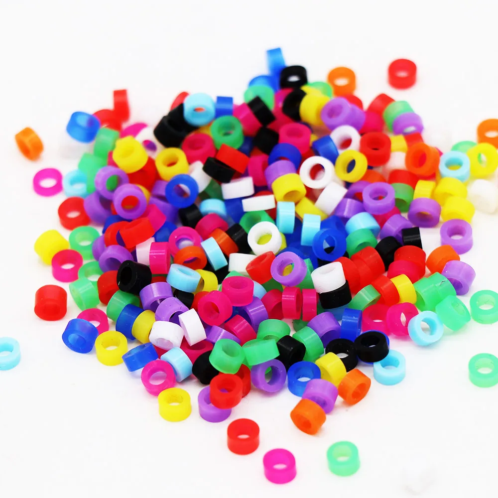 200 pcs Bird Ring Leg Bands for Parrot Finch Canary Gouldian diameter 3mm Bird foot Ring Color random delivery
