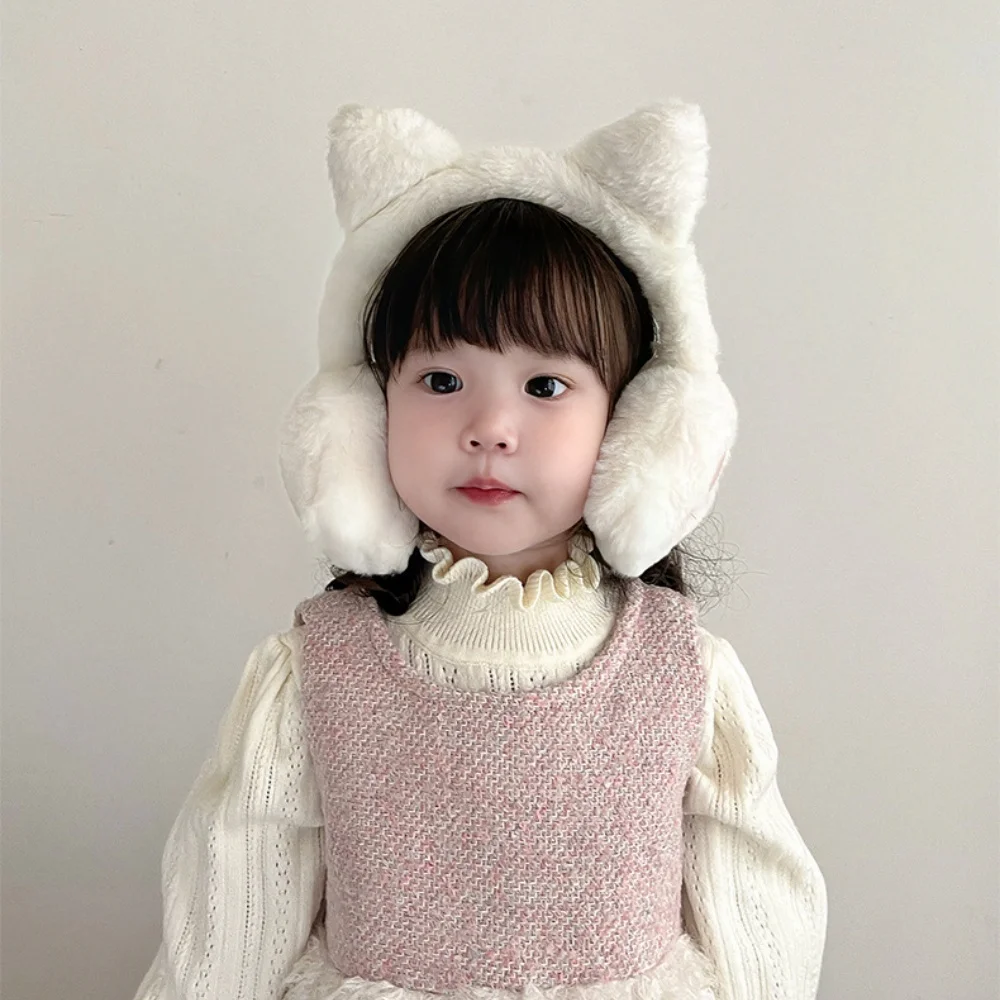 かわいいぬいぐるみ猫の爪イヤーマフ快適な防風イヤーウォーマー耳保護調節可能なイヤーカバー屋外乗馬アクセサリー