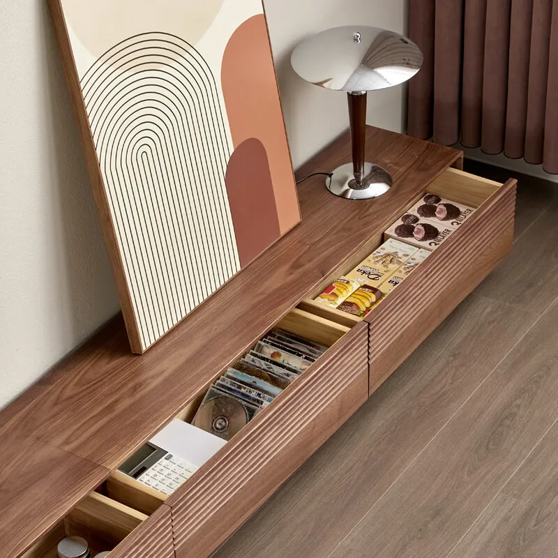 أرضية خزانة تلفزيون من الخشب الصلب لغرفة المعيشة، شقة صغيرة، أرضية خشبية صلبة، خزانة تلفزيون #5