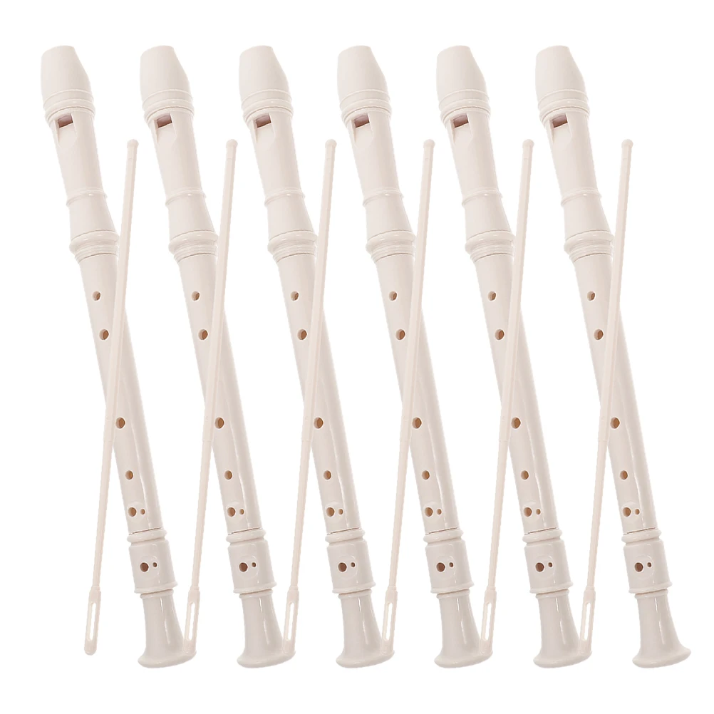

6 Sets Student Flute Kids Beginner Toy Abs Childrens Musical Instruments Soprano Recorder