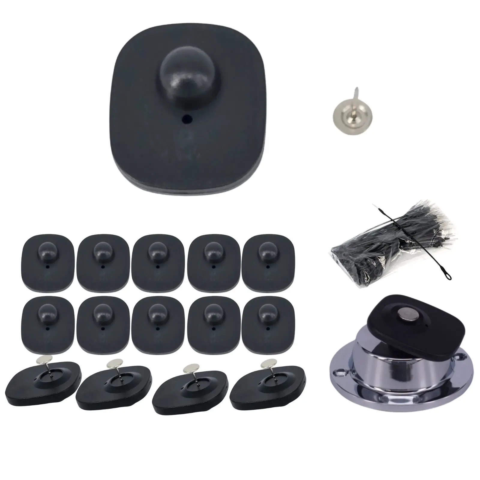 

Clothing Security Tags 100 Piece RF8.2Mhz Checkpoint Security Antenna Compatible Along With 100 Lanyard 1 Security Remover