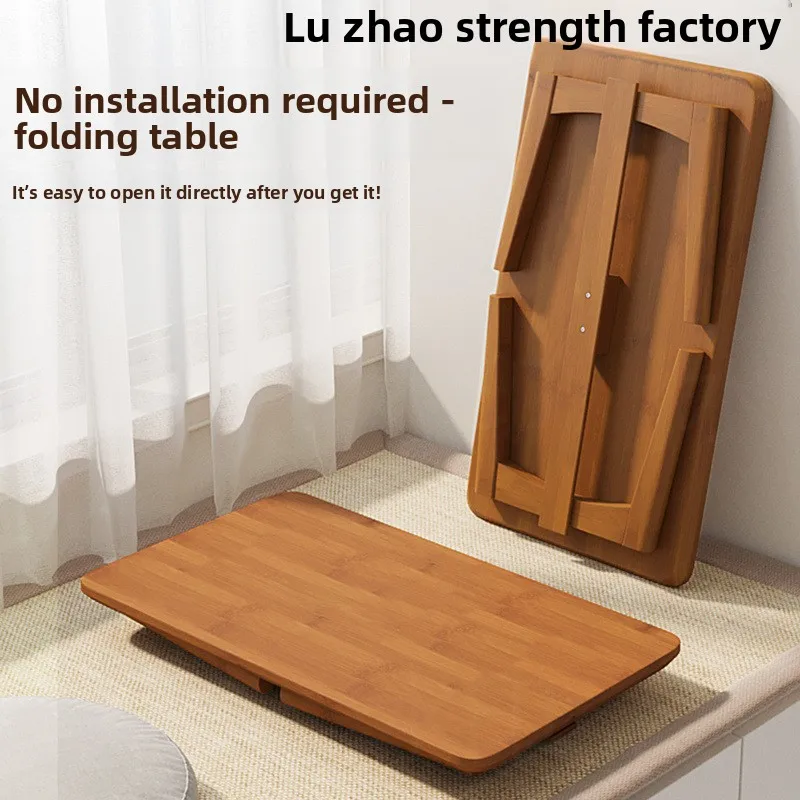 

Chinese foldable bay window table household study kang tatami coffee tea balcony low bay window