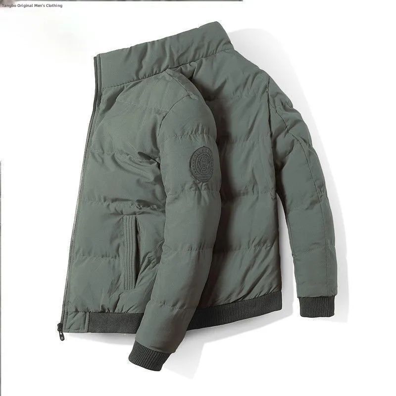 

Мужская пуховая хлопковая куртка Thiened, осенне-зимняя теплая верхняя одежда для бейсбола, большие размеры, корейская версия, облегающая длина