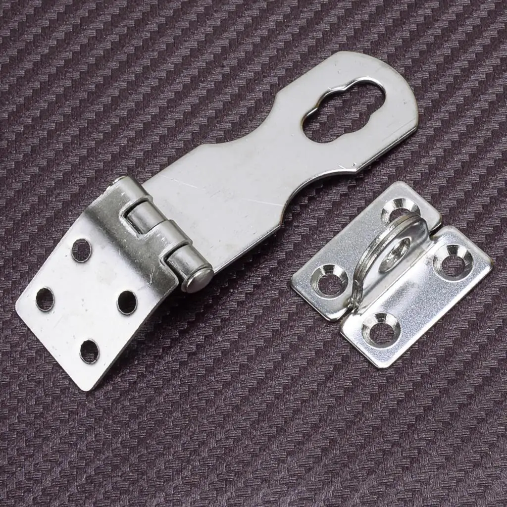 

Stainless Steel Deck Safety Hasp Buckle Door Hinge Latch Lock Clasp For Cockpit Locker Marine Companionway Board Boat Caravan