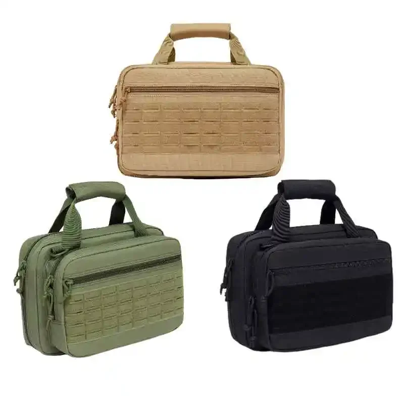 Outdoor Shoulder Bag 600D Nylon Multifunctional Laser-cutting MOLLE Tactical Bag Storage Pistol Magazine Pouch