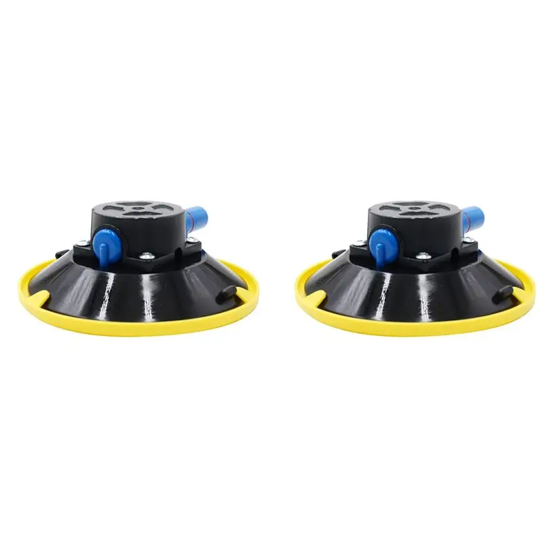 M93K-2Pcs 6 Inch Vacuum Suction Cups Glass Cars Boats Rvs Vehicles Mount Base Hand Pump Glass Sucker M8