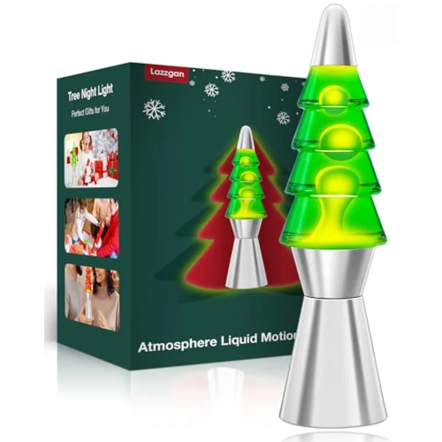 

Christmas Tree Liquid Motion Lamp, for Mother's Day/Mom Gifts, 14.5 Inch Table Lamp Christmas Indoor Decorations for Adults and