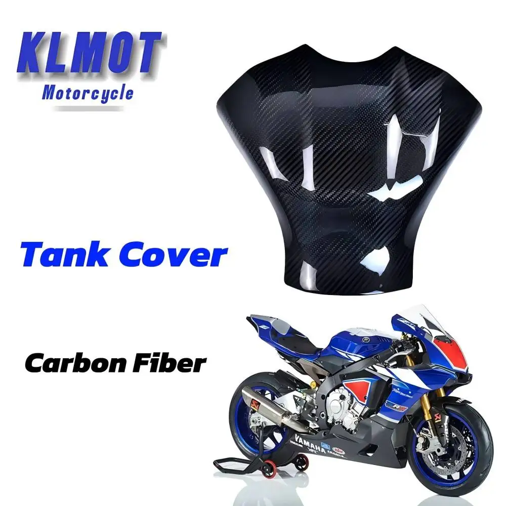 Motorcycle Accessories Tank Cover For YAMAHA R1 R1M 2015 2016 2017 2018 2019 2020 2021 2022 Fairing Kit 3K 100% Carbon Fiber