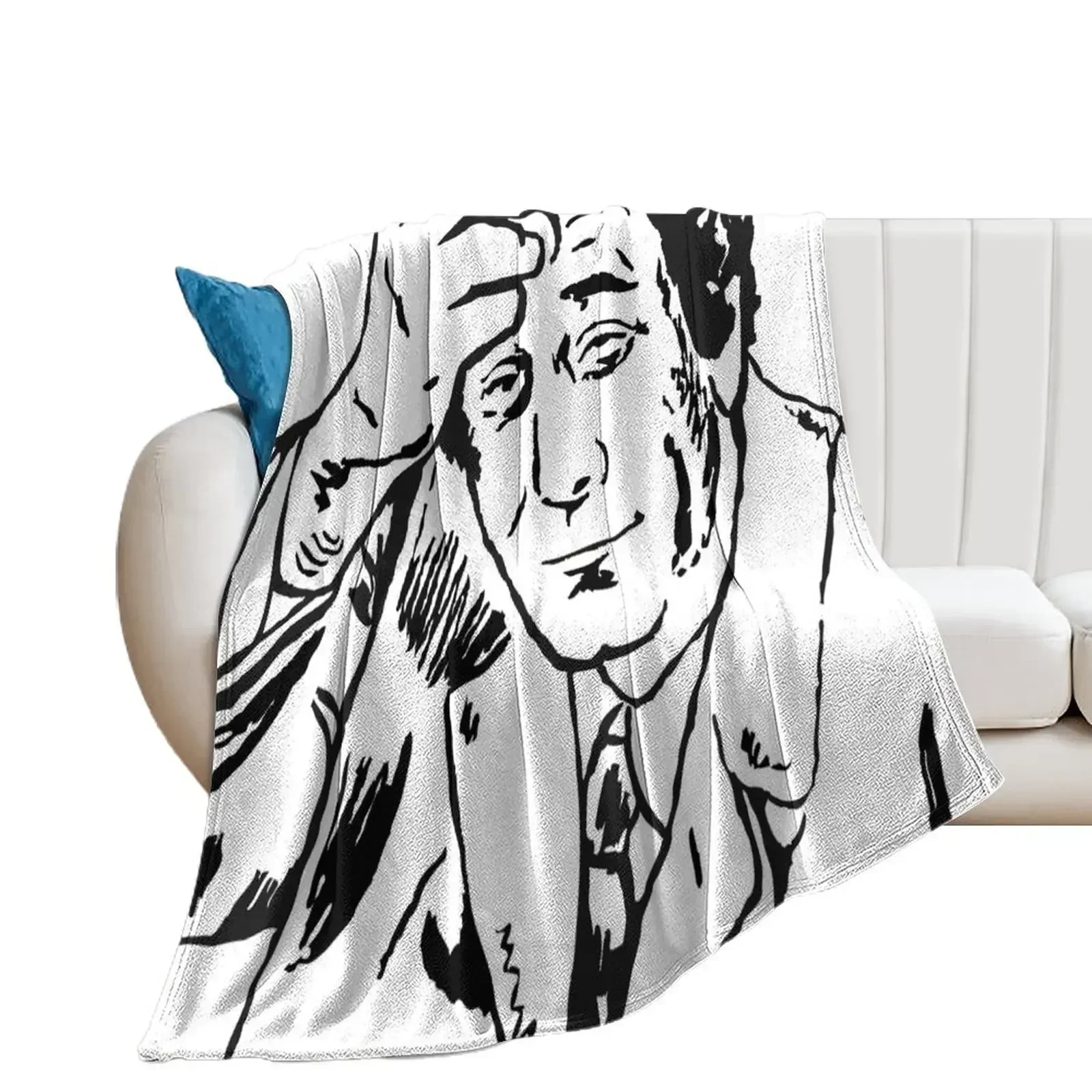 

Lieutenant Columbo Portrait Throw Blanket Luxury Designer Multi-Purpose Bed Blankets