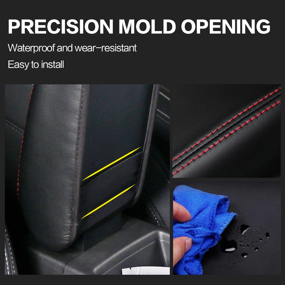 1Pcs Car Armrests Box Cover Decoration Interior Accessories For Audi A3 8P 8V 2003 2004 2005 2006 2007 2008- 2017 2018 2019 2020