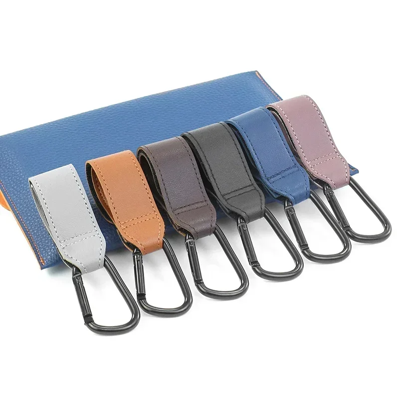 PU Leather Baby Bag Stroller Hook Pram Rotate 360 Degree Rotatable Cart Organizer Pram Hook Stroller Accessories