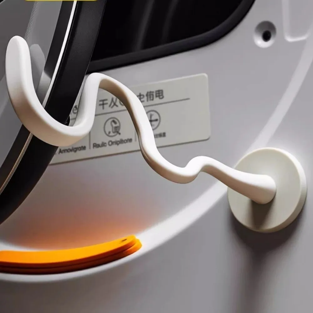 Multipurpose Washing Machine Door Prop Space-Saving Snake-Shaped Design Flexible Silicone Stopper Odor-Free