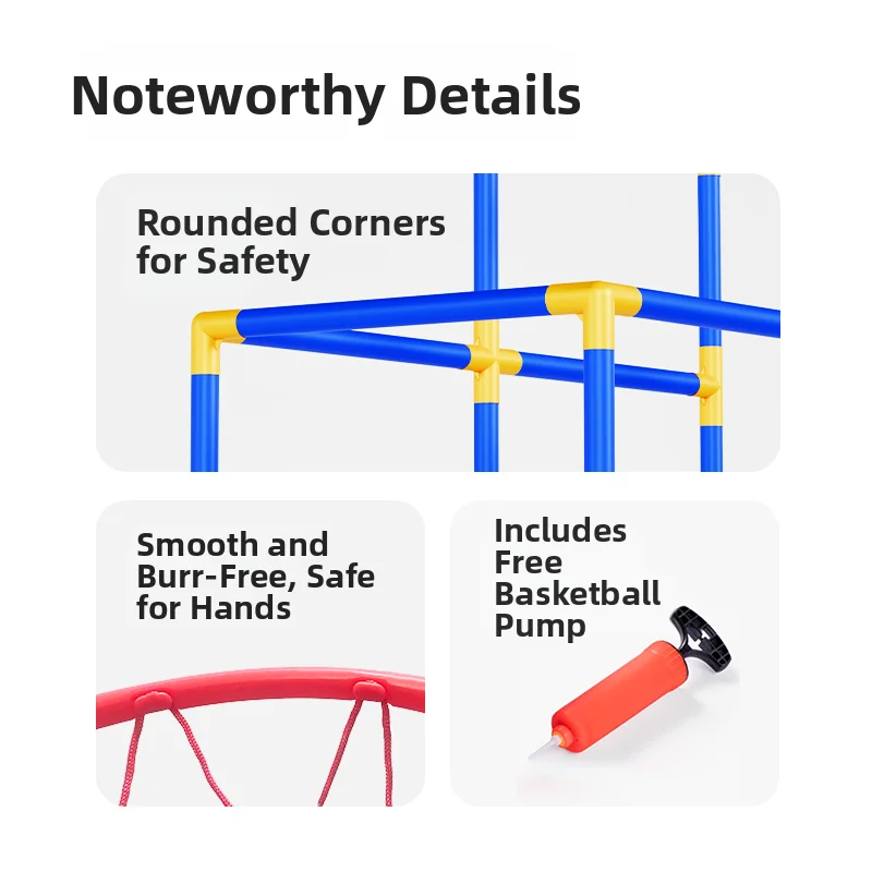 Canestro da basket portatile per interni da 1,4 metri per bambini - Giocattolo sportivo all'aperto mobile senza pickup per uso domestico