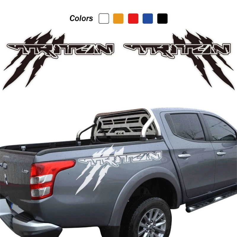 

1 Pair CLAWMARK Design Car Styling Stickers Vehicle Graphics Decals for Mitsubishi L200 TRITON Pickup Truck Vinyl Accessories