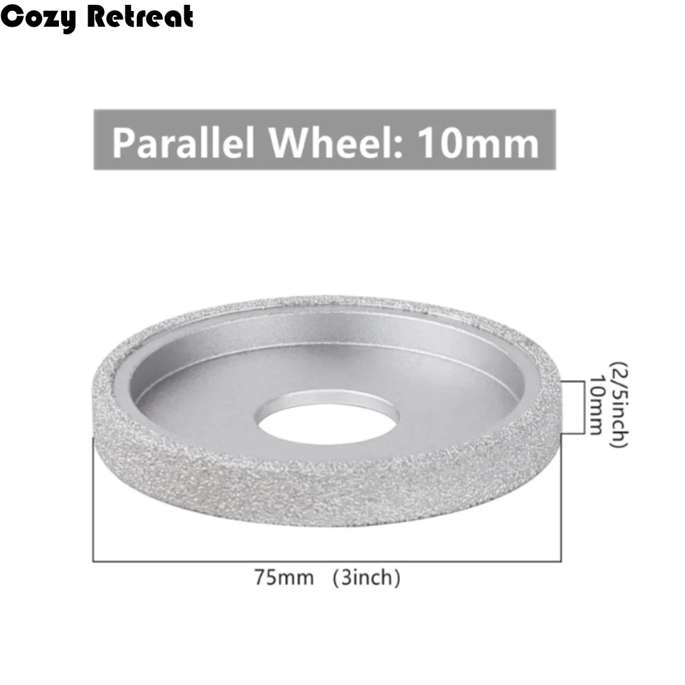 

Dry Or Wet Cylinder Type Grinding Head Parallel Edge Vacuum Brazed Abrasive Wheel Demi-bullnose Profile Grinding Wheel Jewelry