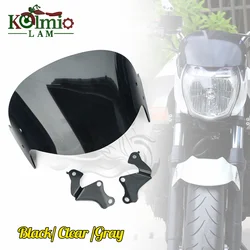 Fit For SUZUKI 2006 - 2012 GSR400 GSR600 Motorcycle Windscreen Windshield Black Visor Deflector GSR 400 600 2007 2008 2009 2010