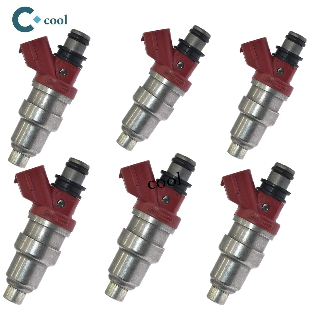 23250-62020 842-12163 OEM Densoo 6 FUEL INJECTORS for 88-91 Toyotaa Camryy Lexuss ES250 2.5 V6