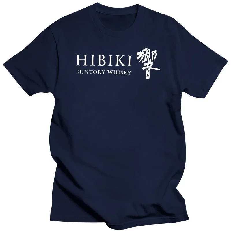 Mens Short Sleeve Cotton T-shirt Mens Fashion Popular Suntory Japanese Tokyo Whiskey Black T Shirt summer funny style cotton