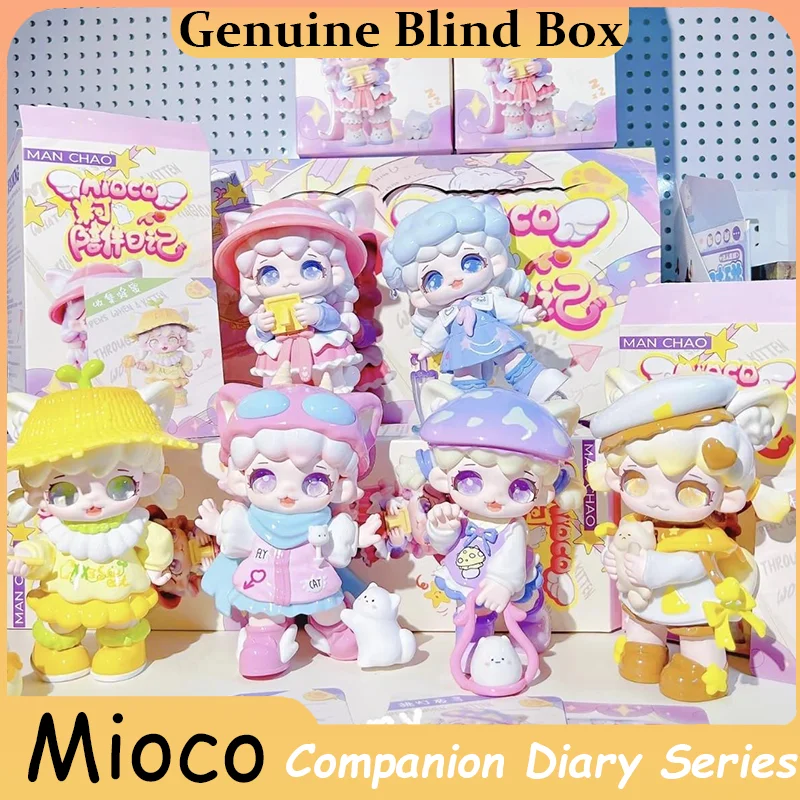 Genuino Mioco Companion Diary Series Blind Box Vinile Trendy Doll Giocattoli fatti a mano Figura Simpatico regalo di compleanno da collezione misterioso
