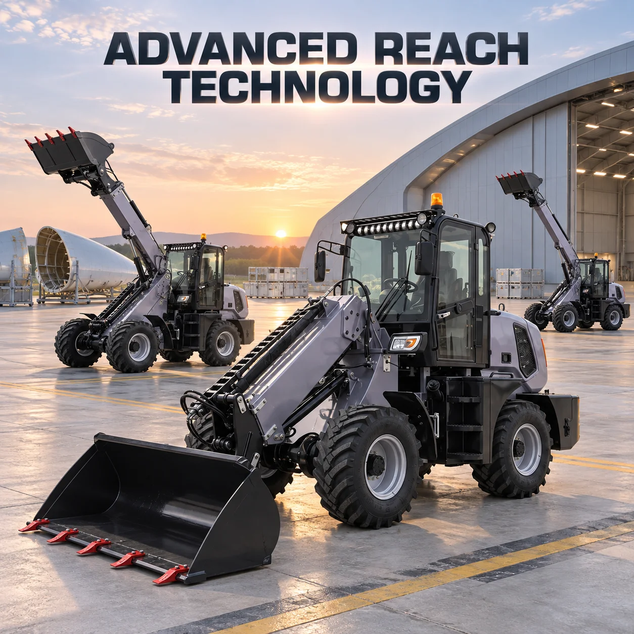 TL1500 Hydraulic Wheel Loader with Telescopic Boom Quick Coupler for Landscaping Agriculture Equipment