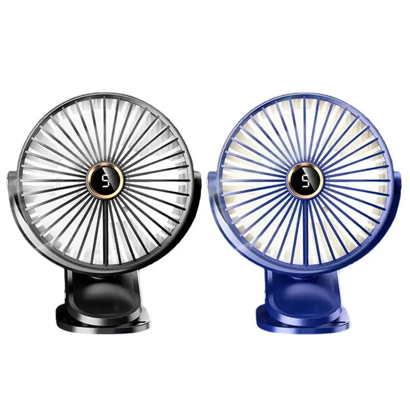 

Small Fan With Clip USB Rechargeable Mini Clip On Desk Fan 360 Degree Rotatable 2000mAh Battery Portable Fan Quiet Operation