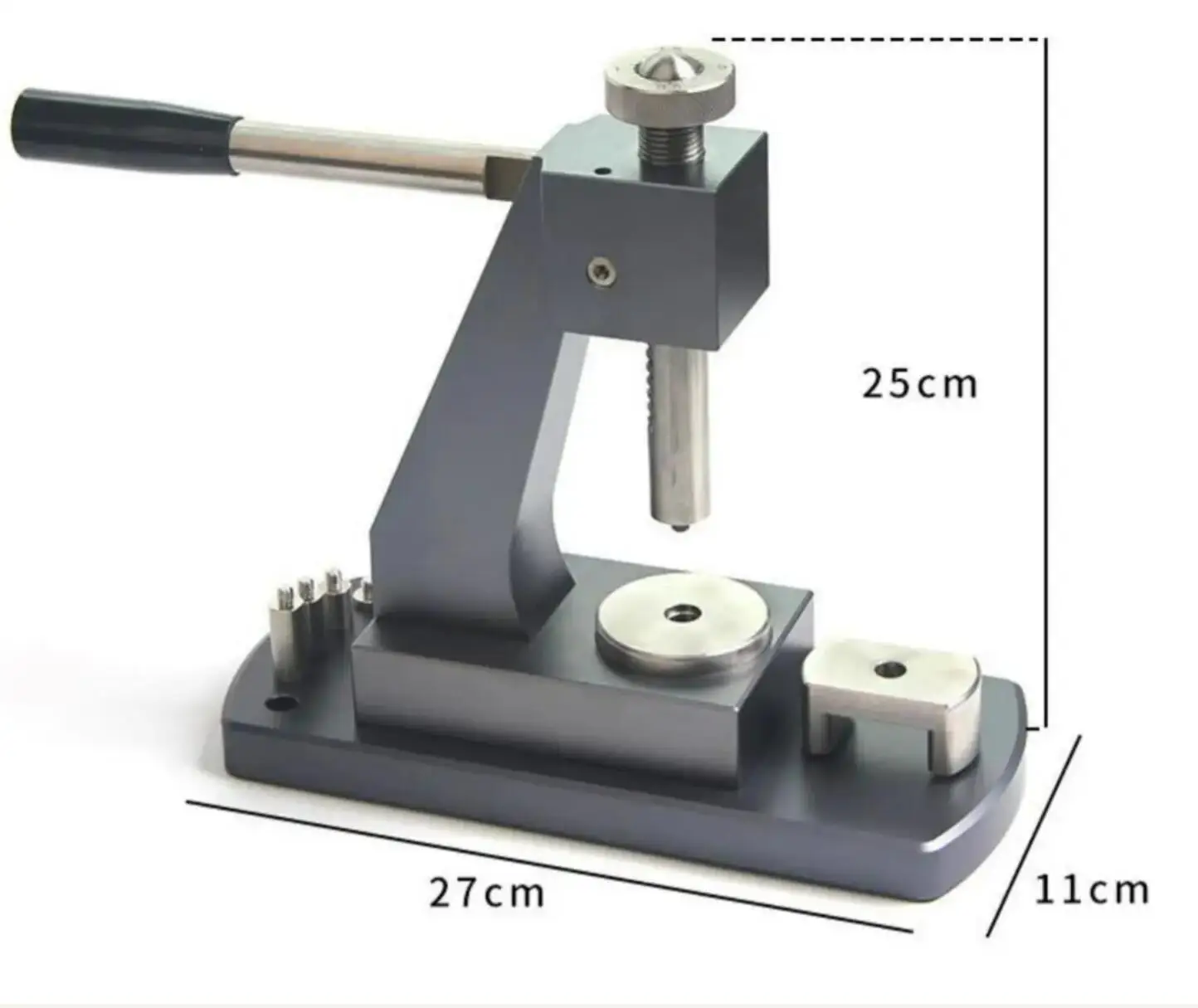 Heavy Duty Watch Glass Press Tool Dies Set Table Mounted Watch Crystal Back Cover Fitting Machine For Watchmakers 6173