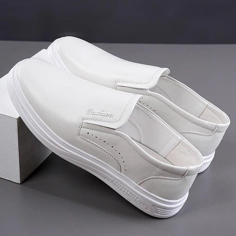 Men Popular Fashion Plus Size Casual Shoes Breathable  Comfortable Thick Soled Hollow Out Suitable for Business Lazy Shoes