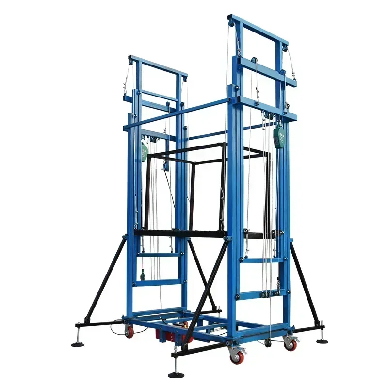 

Electric scaffolding lift remote control hoist folding small automatic lifting platform for home decoration construction sites