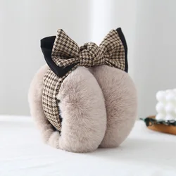 Kadınlar için yüksek kalite Earmuffs Faux tavşan kürk asmak kulak koruyucu sıcak kış şapkalar kulak Muffs kürk Earmuffs yetişkin kulak isıtıcı kat