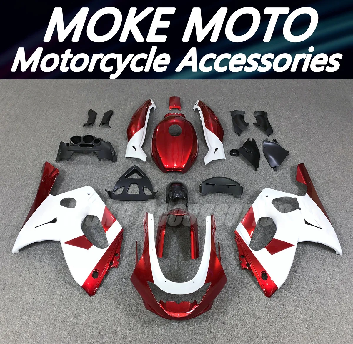 

Moke moto Motorcycle Bodywork Set For Yzf600r 1997 1998-2005 2006 2007 Fairings Kit Fit Abs Injection New White Red
