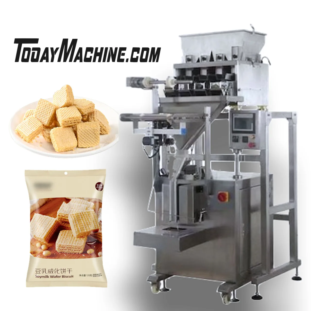 Automatic Linear Weigher Filling Machine for Cat Litter Food Rice Granular Packaging