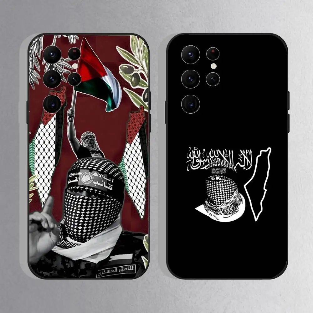 

A-Abu O-Obaida Phone Case For Samsung S25,S24 Ultra,S20,S30 plus,S22 Plus,S23,Ultra 5G Silicone Black Shell