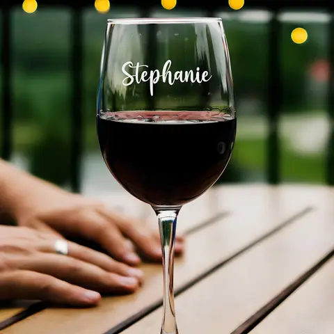 Personalised Wine Glasses Laser Engraving Custom Mr. and Mrs. Wine Glasses Gifts for Wife Couples Anniversary Christmas Wedding
