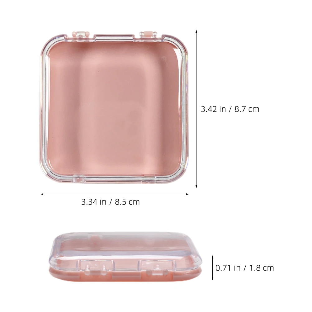 

12 Pcs False Nails Armor Storage Box Press on Container Fake Display Organizer Packing Holder Cases Pink Boxes Packaging