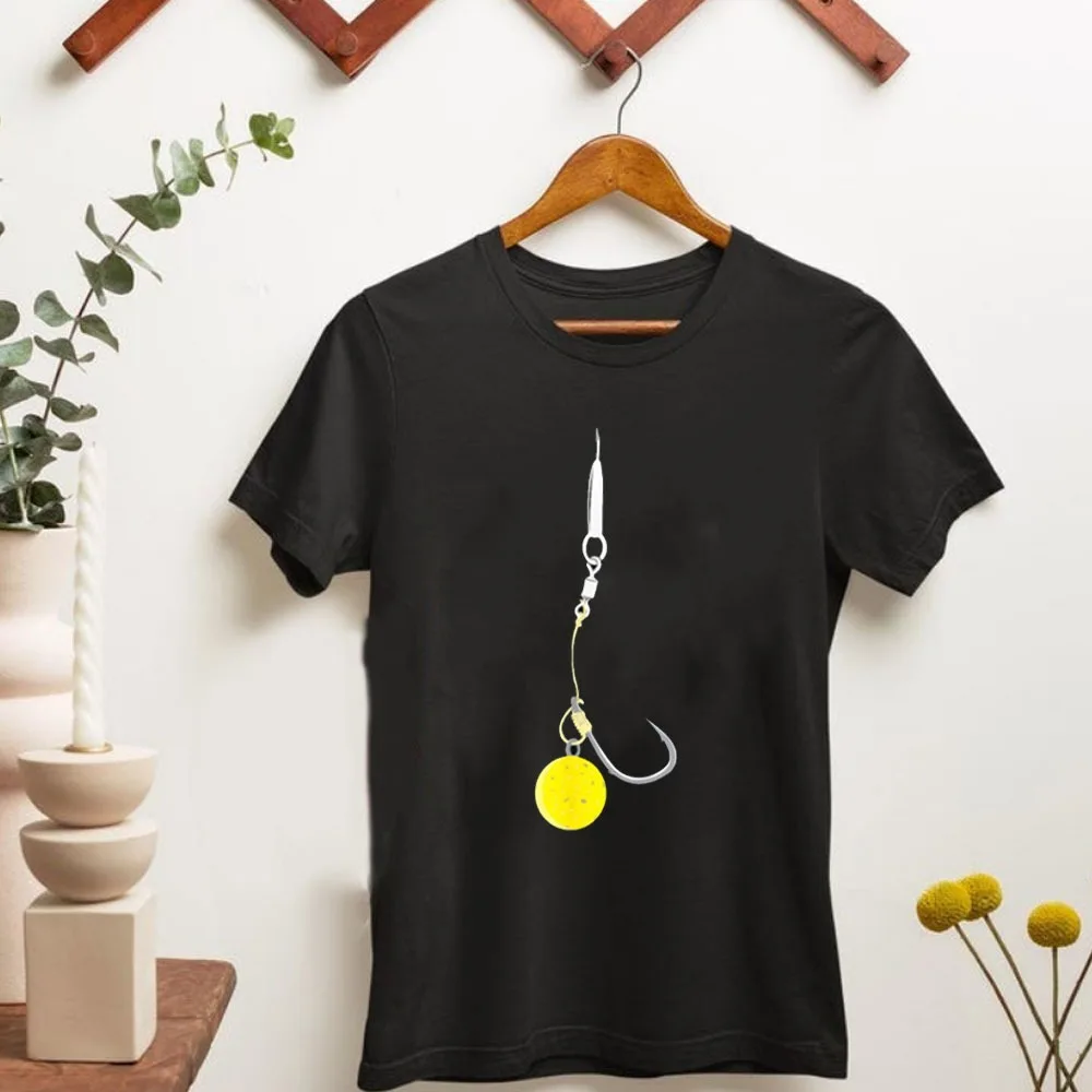 Carp Fishing Hair Rigs Corn Bait Carp Angling Fisherman T-Shirt Streetwear Individuality Camisas Custom Printed Graphic T Shirts