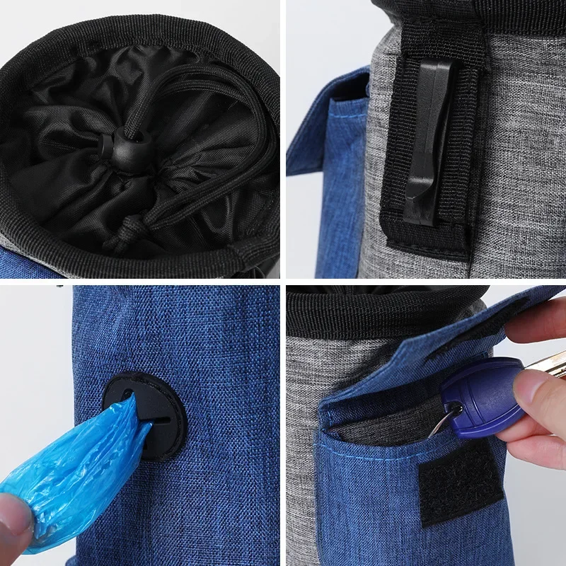 Dog Trainings Bag Durable 8 Colors Treat Bag Dog Outdoor Walking Snack Pouch Detachable Puppy Train Snack Reward Waist Bag