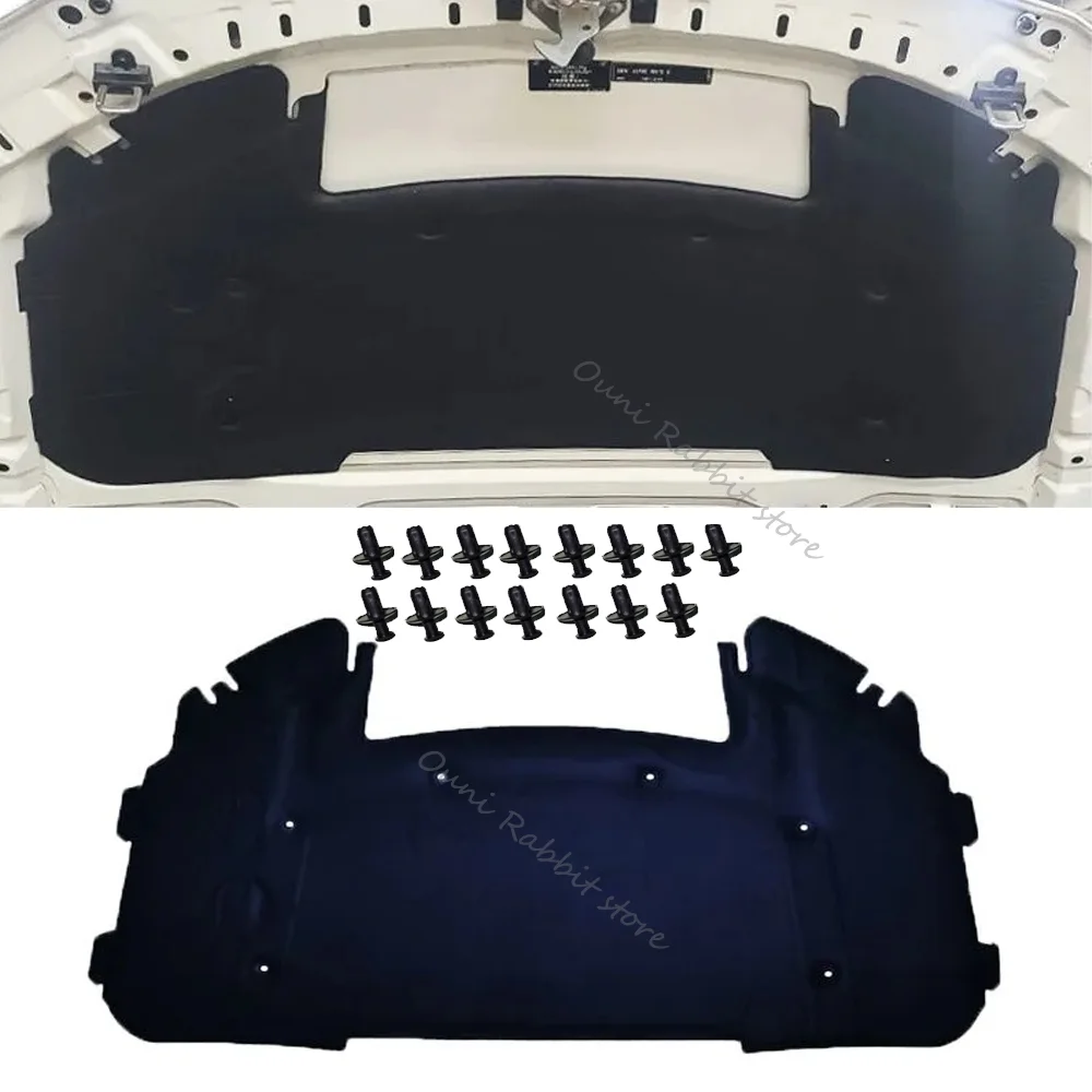 

For BMW 3 Series E90 2006~2012 2007 2008 2009 2010 2011 Car Hood Thermal lining Engine Soundproof Cotton Insulat Mat Accessories